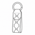 GG Leather Keyring