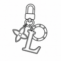 Star Monogram Keyring